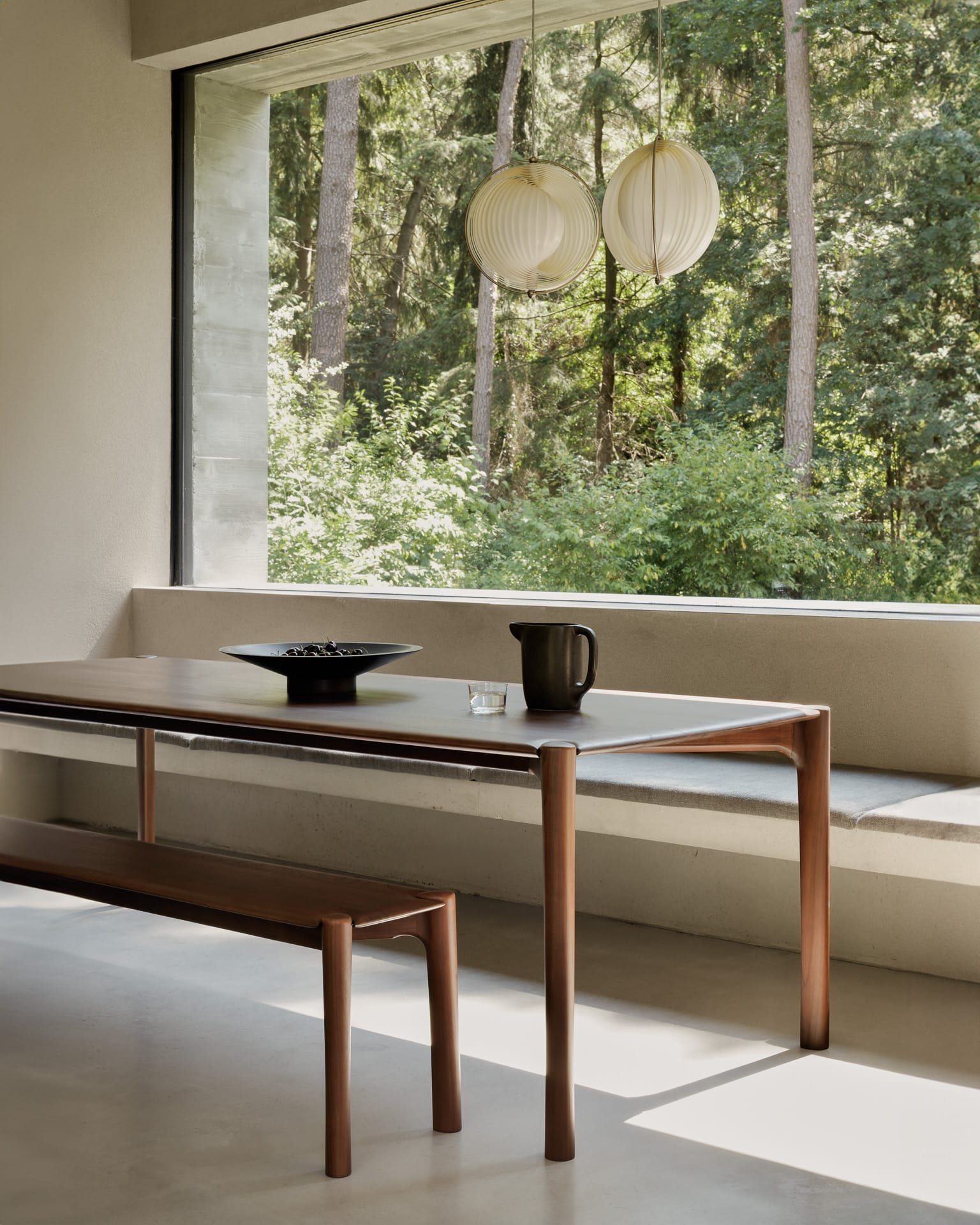 Ethnicraft Modernus Valgomojo stalas PI Rectangular Teak Brwon