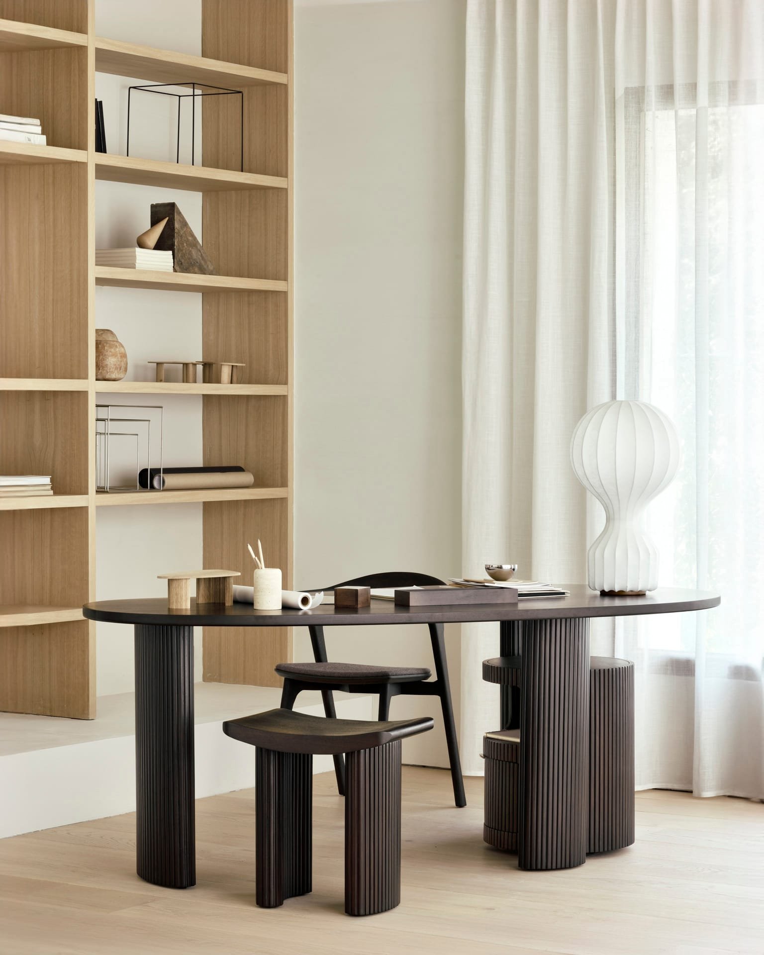 Ethnicraft Moderni Valgomojo kėdė Roller Max