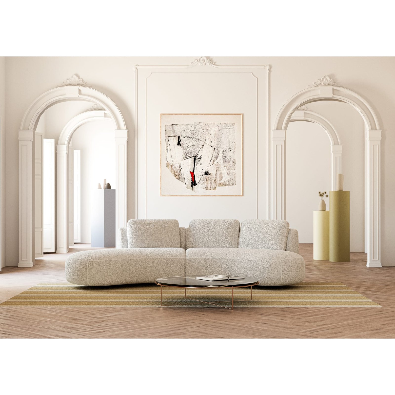 Befame Kampinė sofa Domani