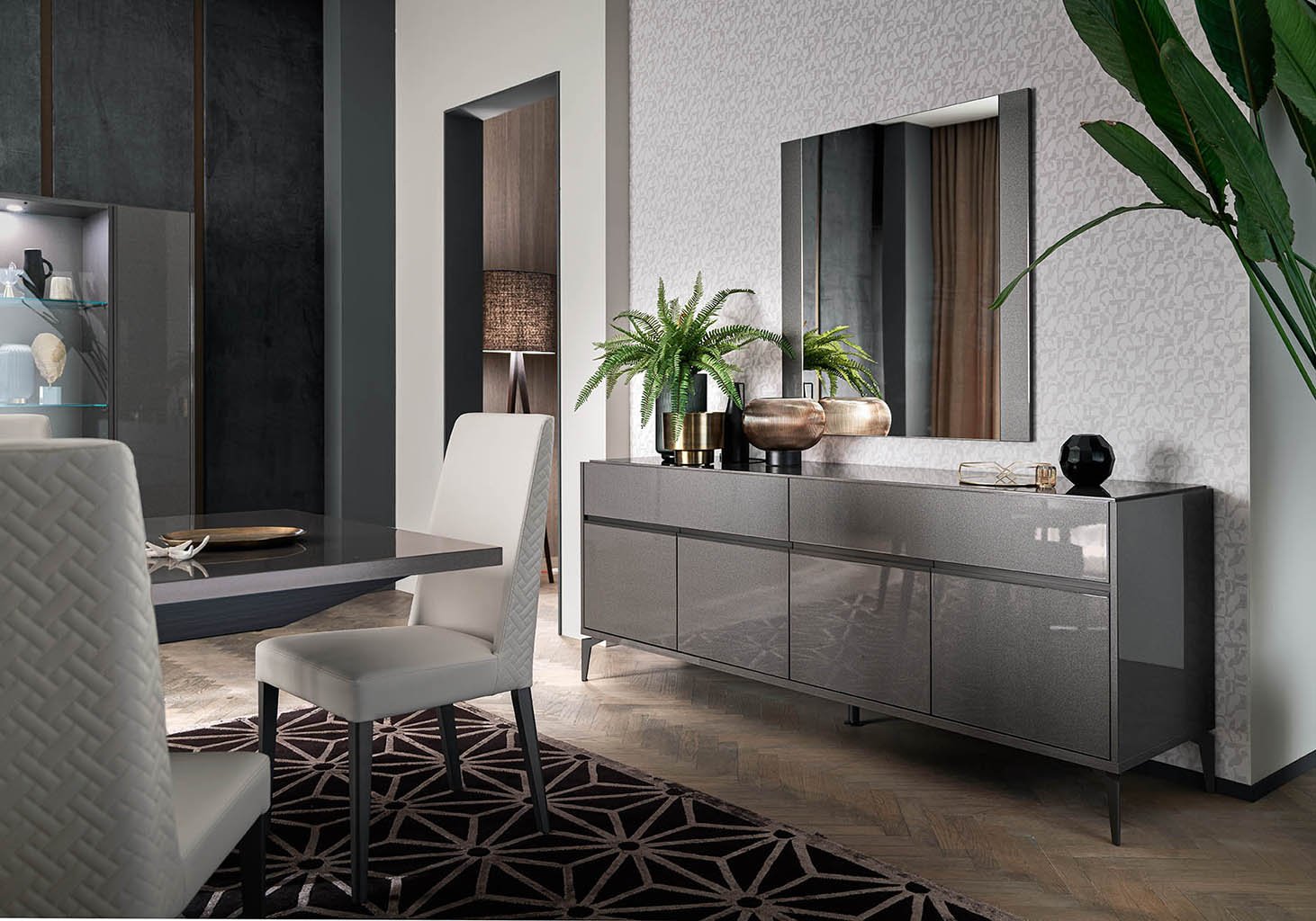 Alf Italia Svetainės komoda Graphite