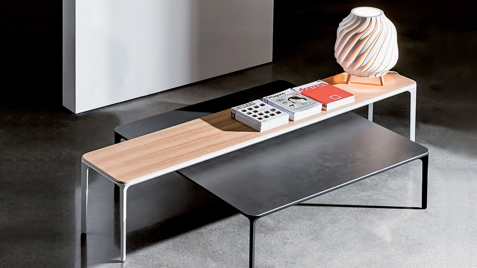 Sovet Itališkas Žurnalinis staliukas Slim H46