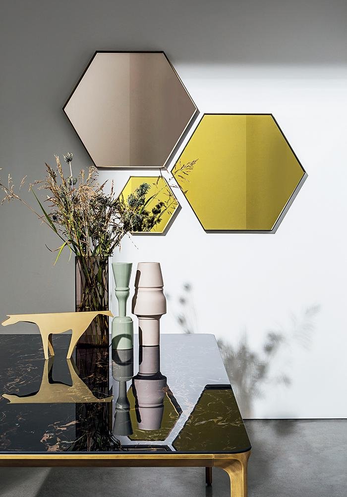 Sovet Itališkas Veidrodis Visual Hexagonal