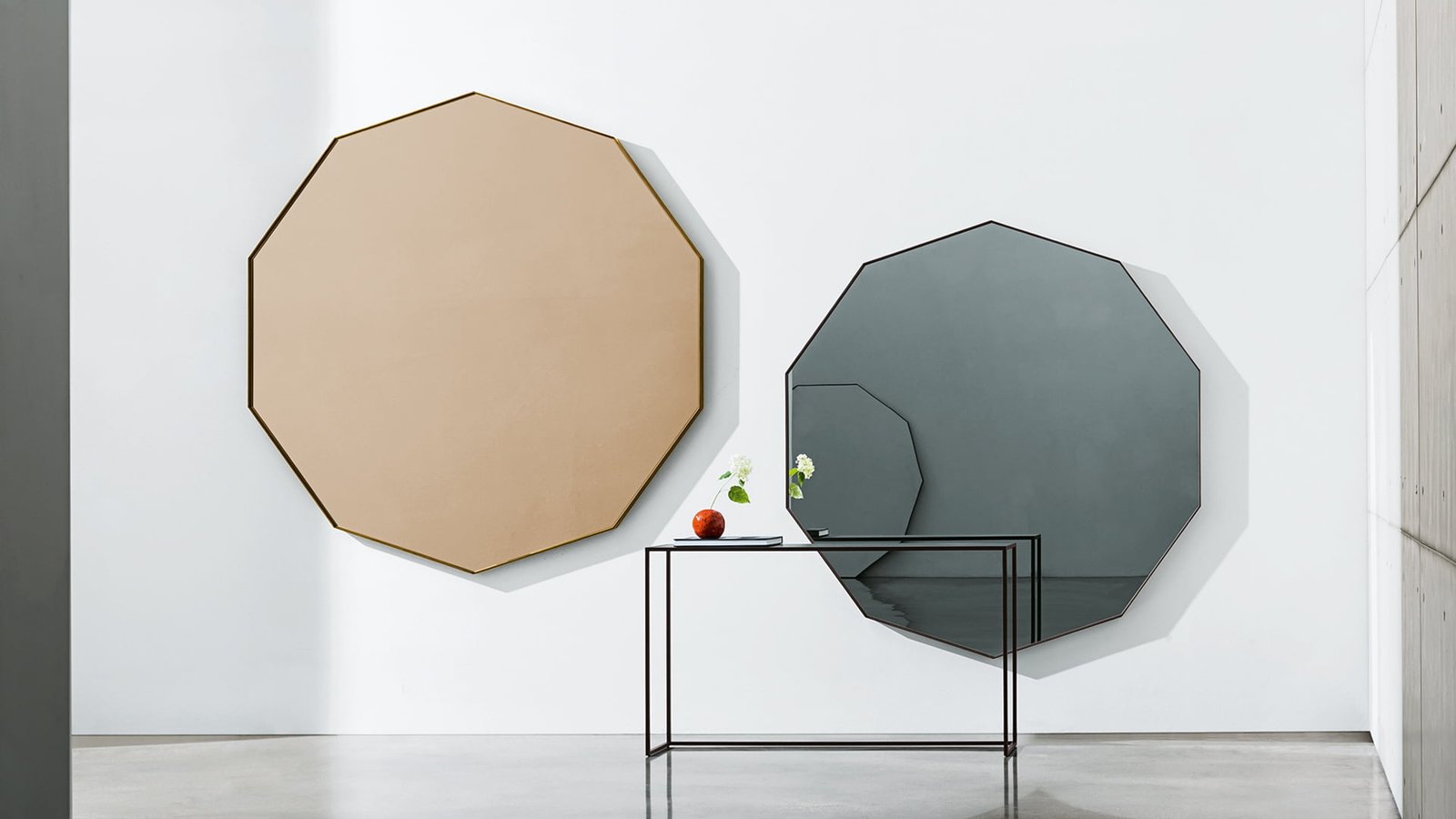 Sovet Itališkas Veidrodis Visual Decagonal