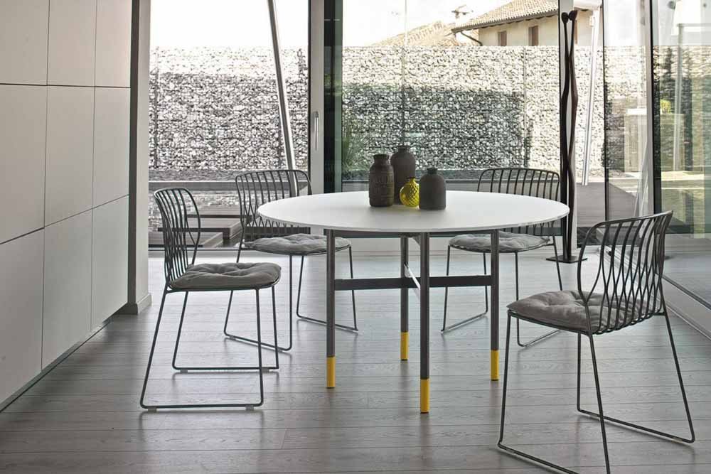 Bontempi Modernus Apvalus valgomojo stalas Glamour Round