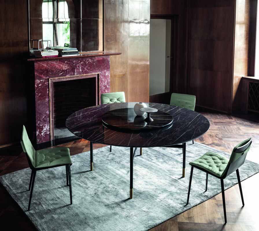 Bontempi Modernus Apvalus valgomojo stalas Glamour Round