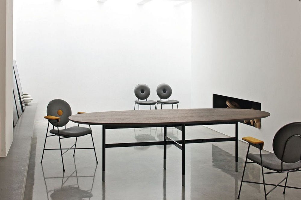 Bontempi Modernus Ovalus valgomojo stalas Glamour