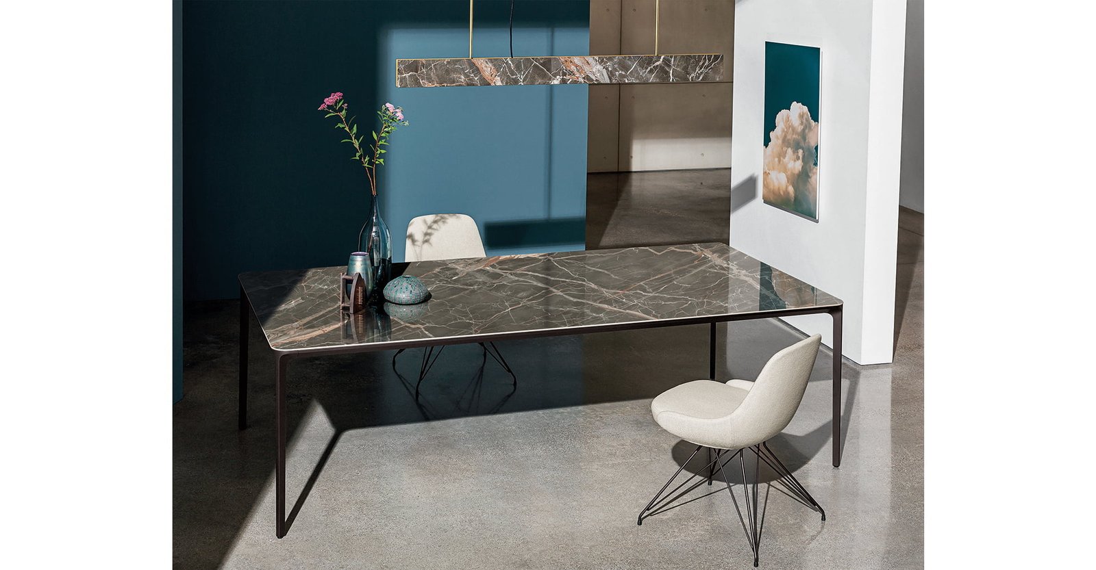 Sovet Itališkas Valgomojo stalas Slim Rectangular
