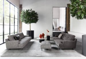 Flexteam Sofa su pufu Brooklyn
